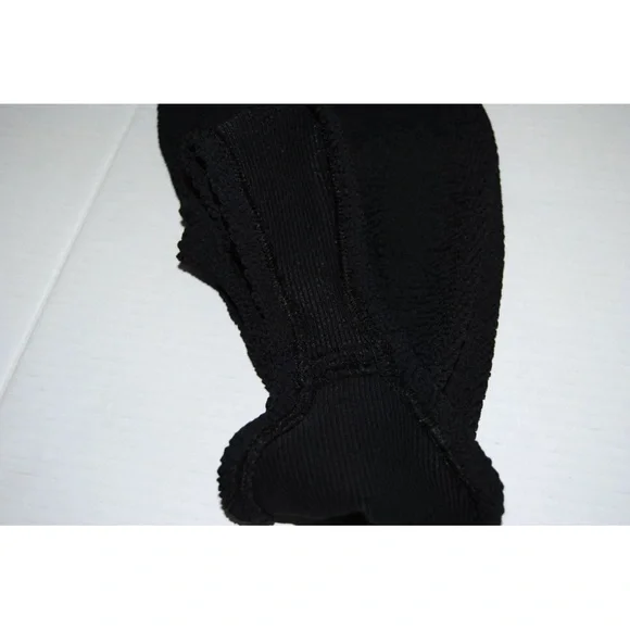 NWOT HUNZA G DOMINO RING HARDWARE ONE-PIECE SWIMSUIT BLACK WOMEN'S ONE SIZE - Picture 14 of 14